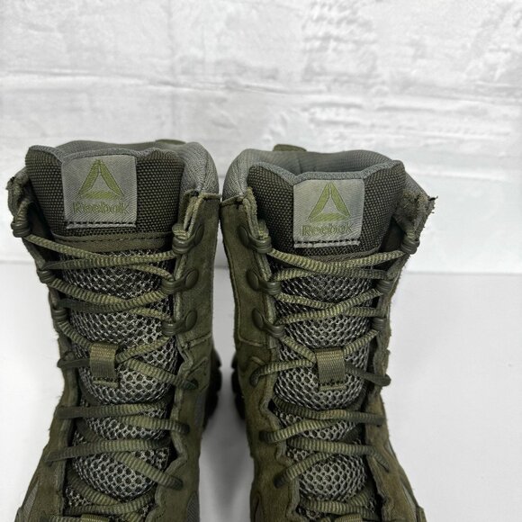 Reebok Men\'s Sublite Cushion Tactical Sage Green Mid Boot Size 5M Leather Upper main image 4